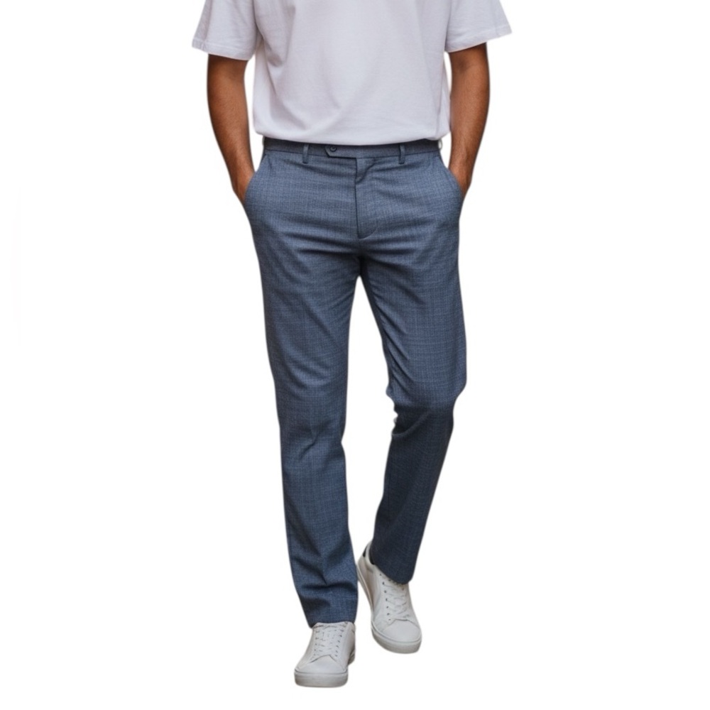 RW@CO Men's Blue Dress Pant 32X32 Casual Tailored Fit Office Viscose - Picture 1 of 11